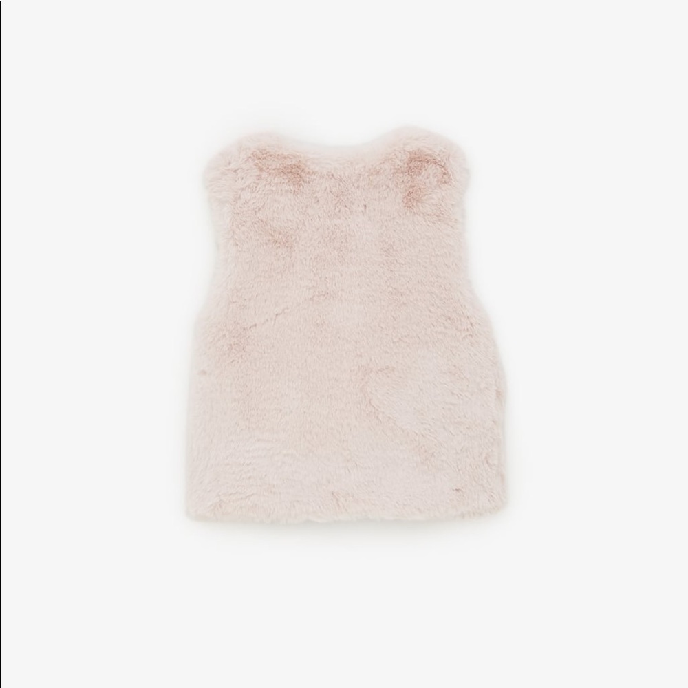 NWT ZARA babygirl fur vest - Picture 2 of 4